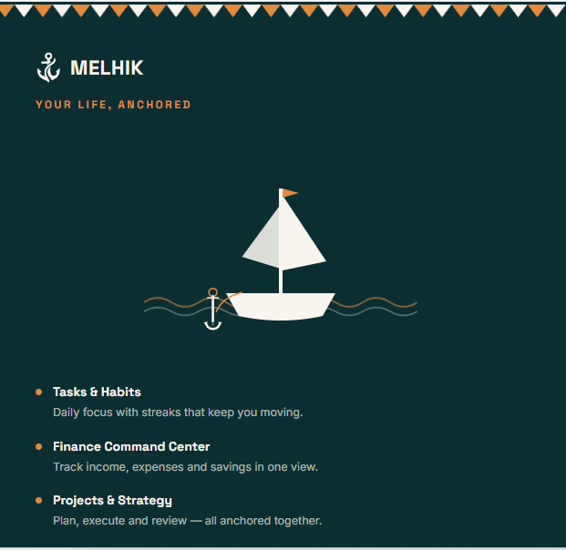 Melhik personal productivity ecosystem